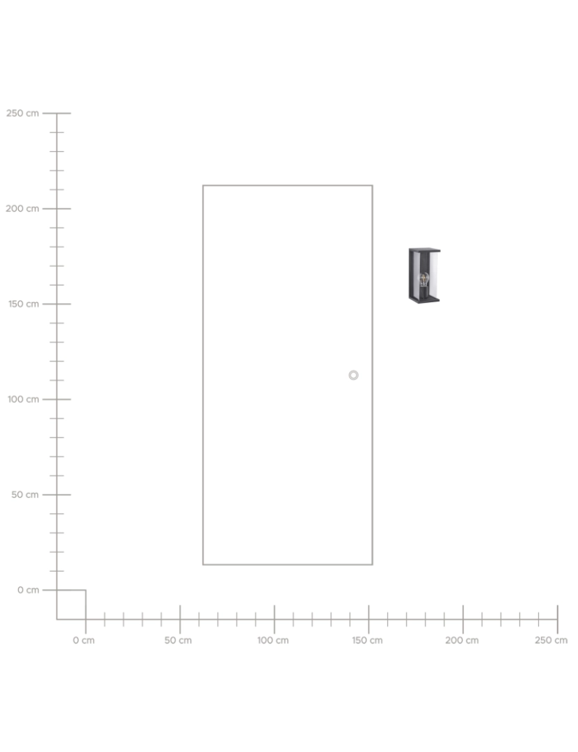 imagem de Candeeiro de parede em alumínio preto 26 cm para exterior de design moderno6