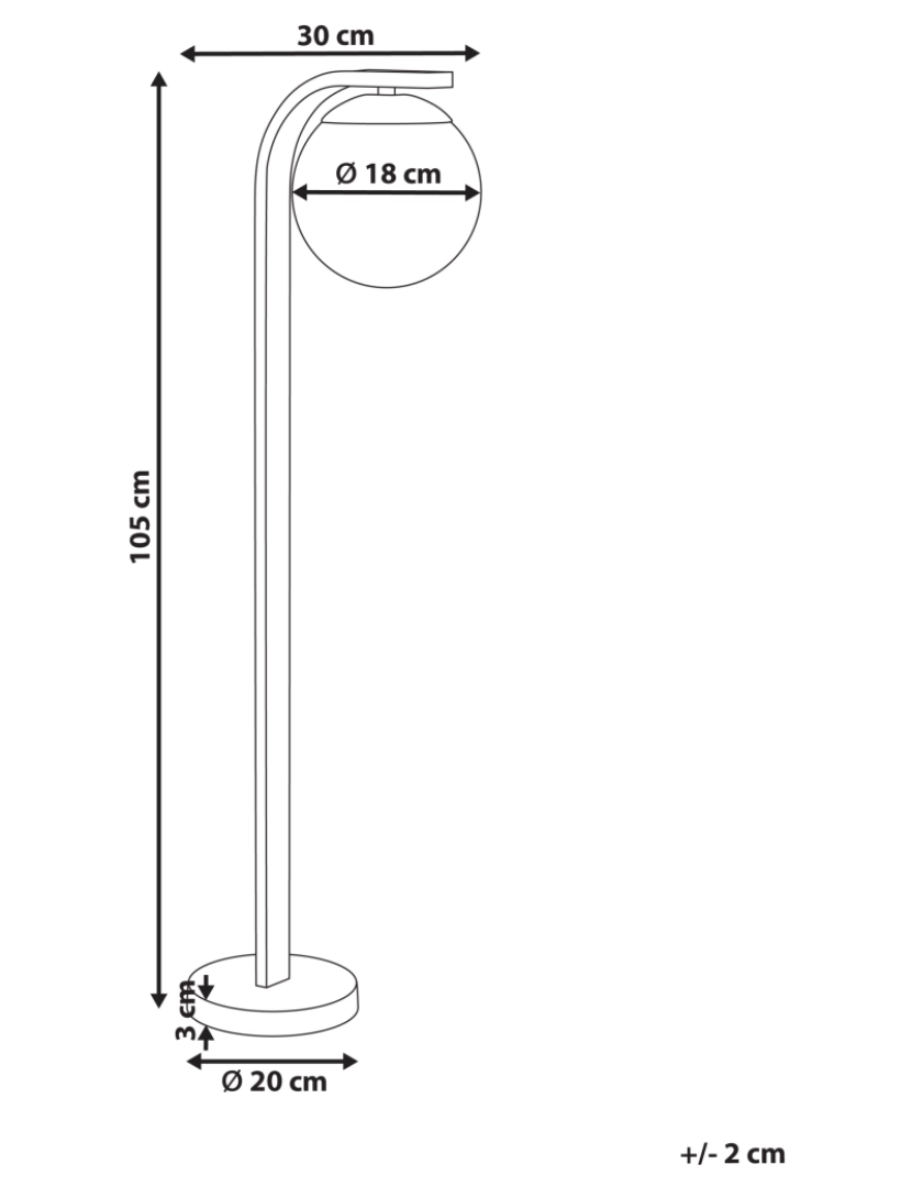 imagem de Candeeiro Bollard de jardim em alumínio preto 105 cm para exterior de design moderno2