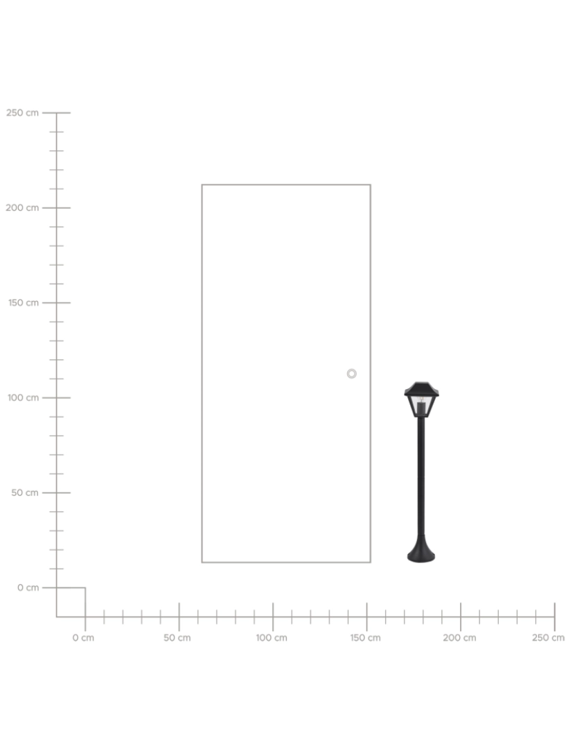 imagem de Candeeiro Bollard de jardim em alumínio preto 94 cm para exterior de design moderno8