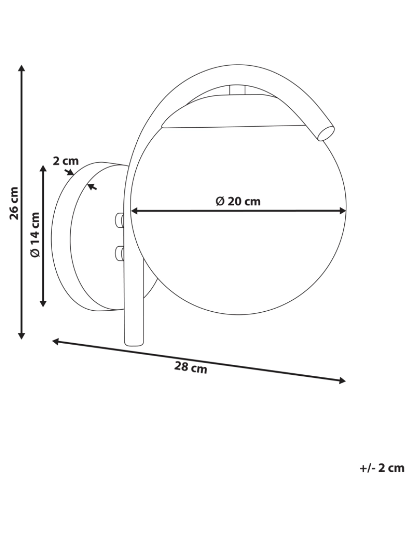 imagem de Candeeiro de parede em alumínio preto 26 cm para exterior de design moderno2