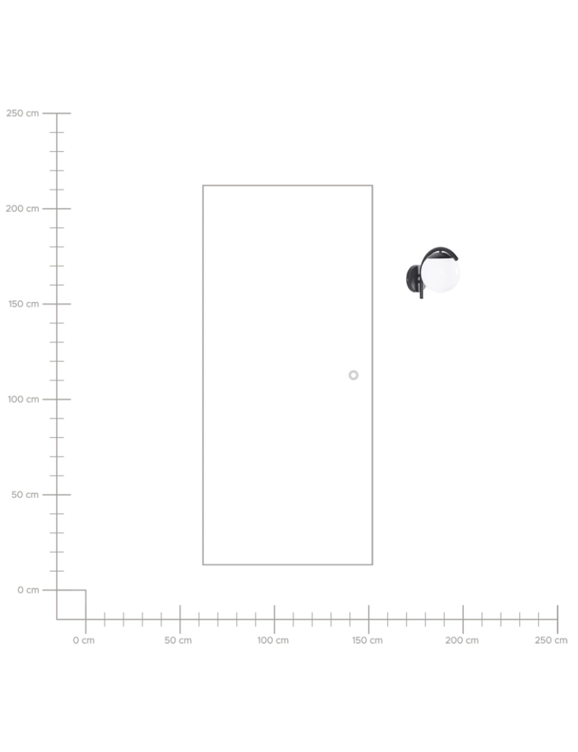 imagem de Candeeiro de parede em alumínio preto 26 cm para exterior de design moderno6