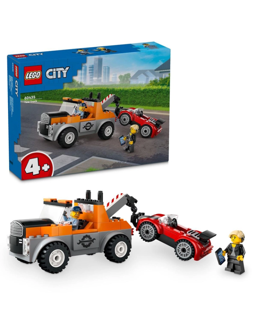 Lego - LEGO CITY REBOQUE E REPARAÇÃO DE CARRO 60435