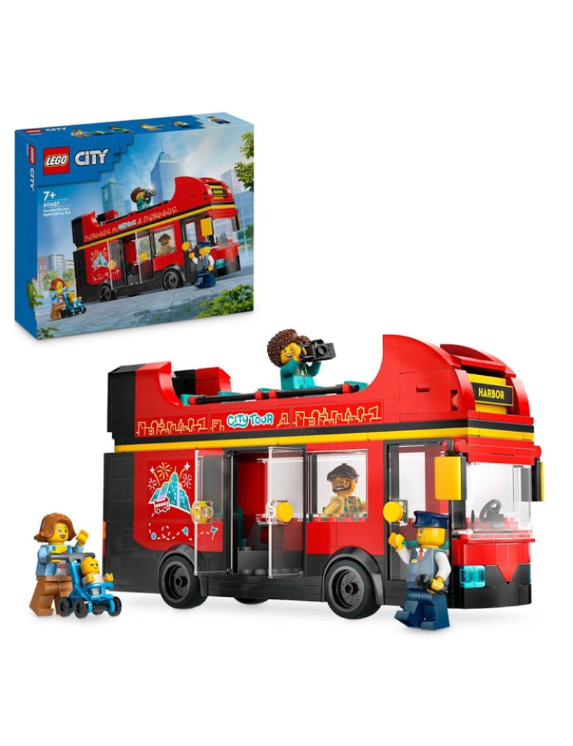 Lego - LEGO CITY AUTOCARRO VERMELHO DE 2 PISOS 60407