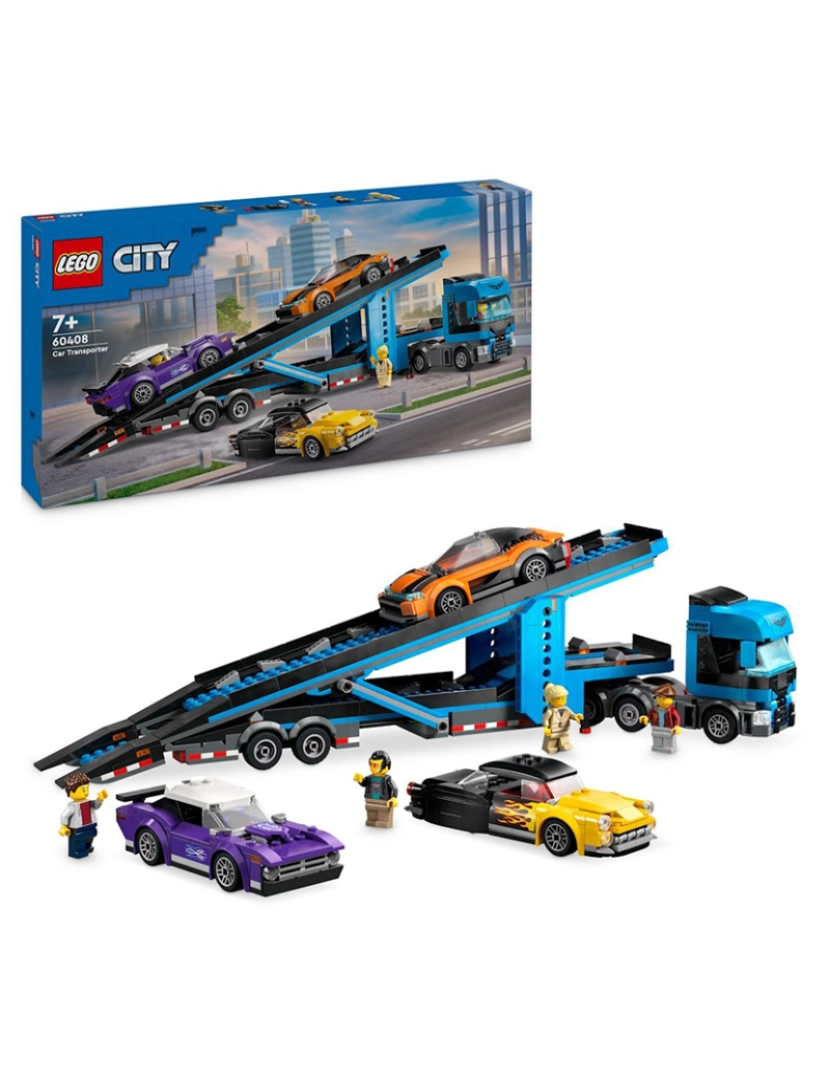 Lego - LEGO CITY CAMIÃO TRANSPORTE COM DESPORTISTAS 60408