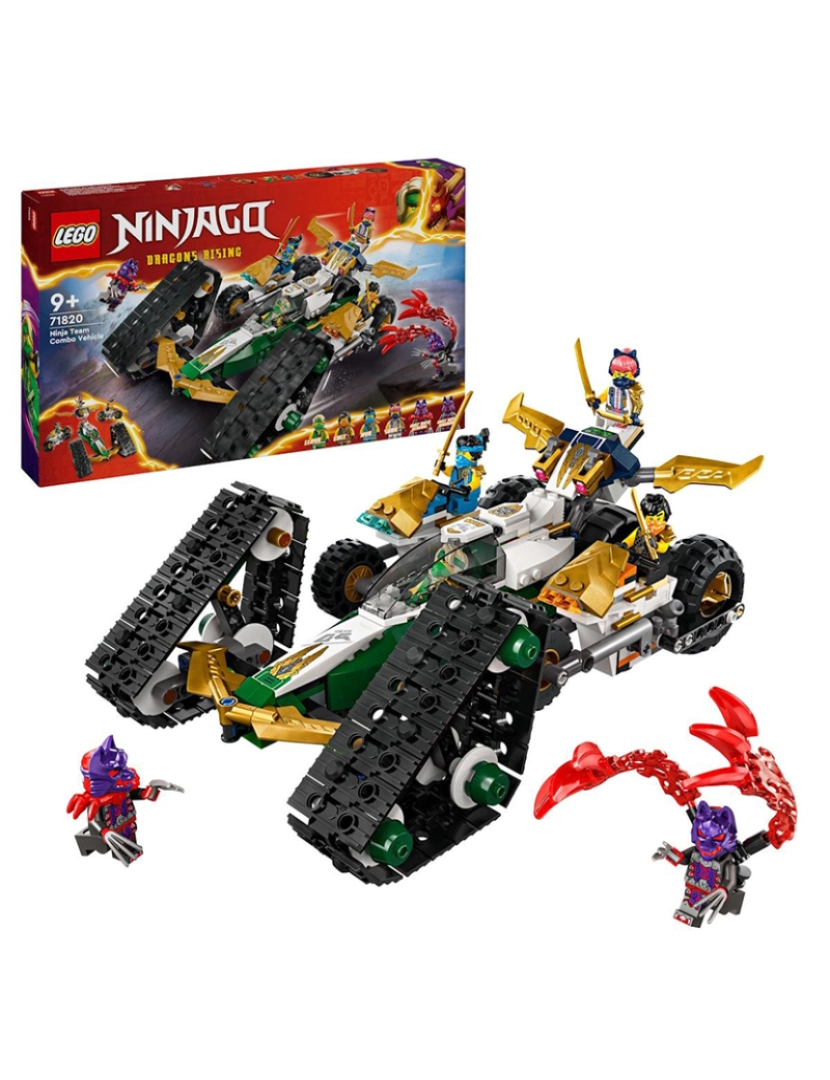 Lego - LEGO NINJAGO VEÍCULO COMBINADO EQUIPA NINJA 71820