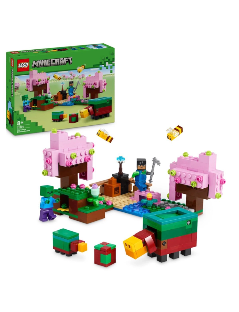 Lego - LEGO MINECRAFT JARDIM DAS CEREJEIRAS EM FLOR 21260