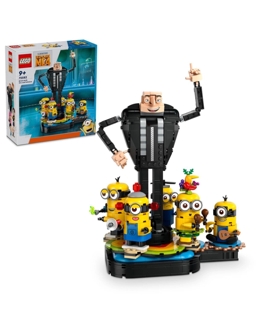 Lego - LEGO MINIONS GRU CONSTRUÍDOS COM PEÇAS 75582