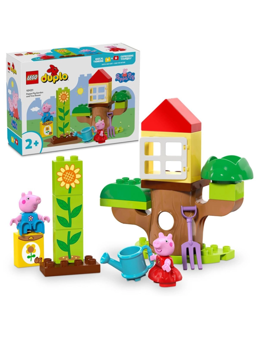 Lego - LEGO DUPLO PEPPA PIG JARDIM E CASA DA ARVORE 10431