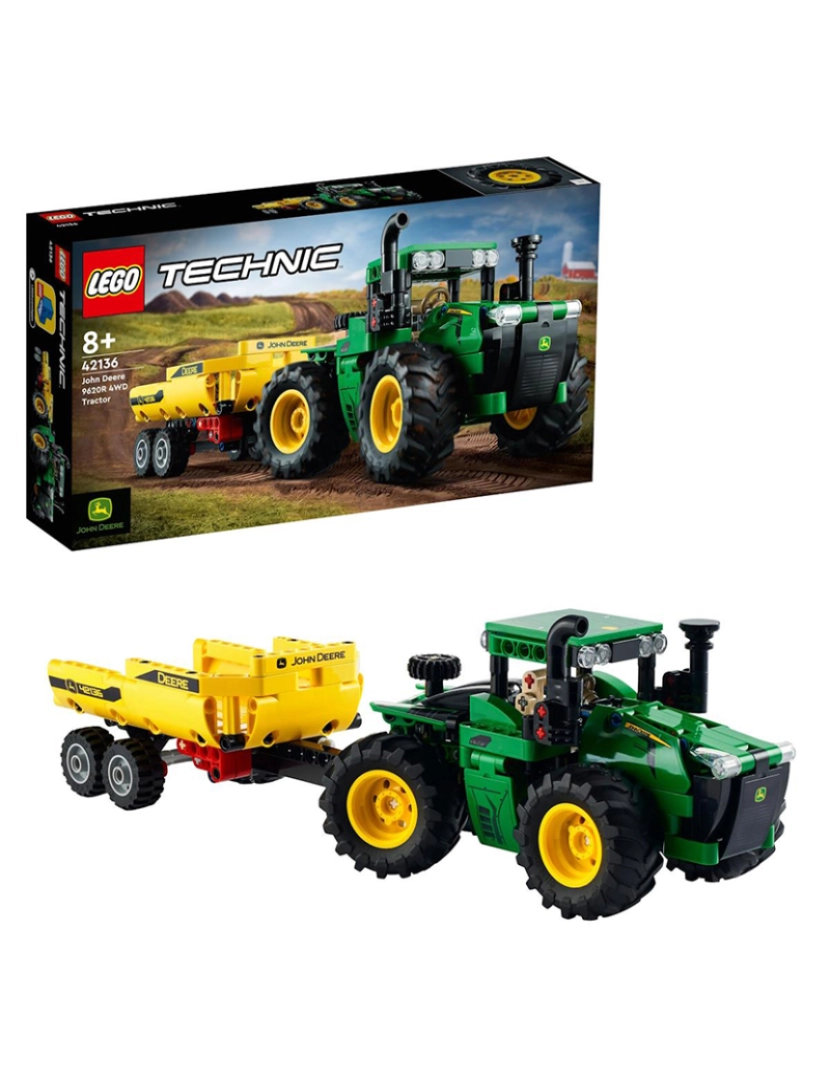 Lego - LEGO TECHNIC TRACTOR JOHN DEERE 9620R 4WD 42136