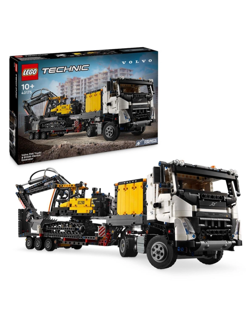 Lego - LEGO TECHNIC CAMIÃO E ESCAVADORA ELÉ. EC230 42175