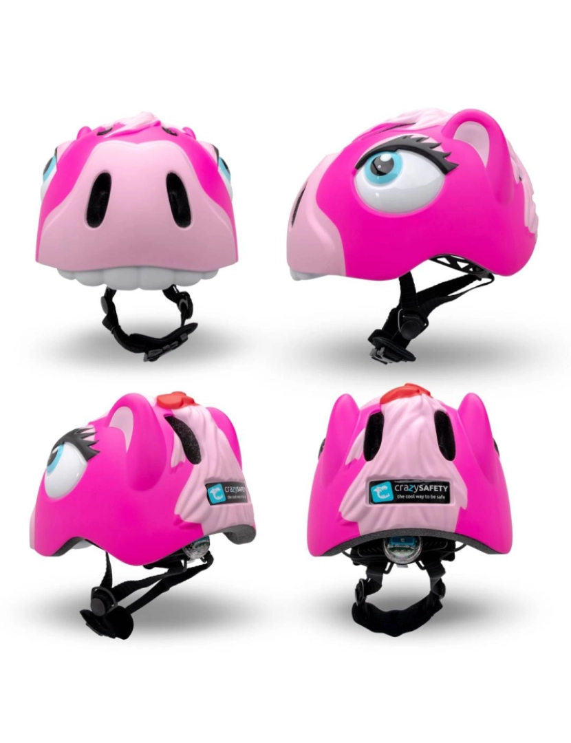 imagem de Crazy Safety Pónei Rosa Set | Capacete e proteção para crianças 2-7 anos2