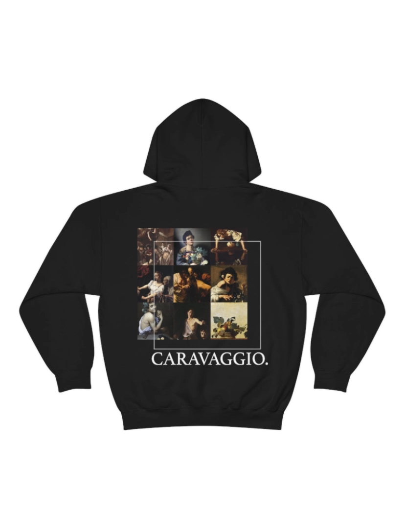 Rockinstone - Caravaggio Mosaic - Moletom com capuz e estampa traseira CrewneckMoletom com capuz-S