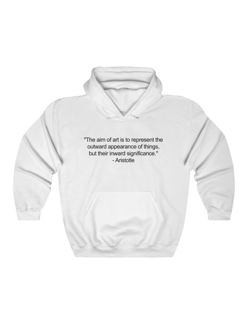 imagem de Art Quote Hoodie CrewneckMoletom com capuz-S1