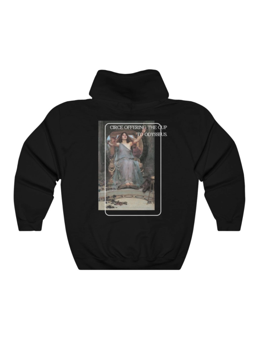 imagem de Moletom com capuz Waterhouse – Circe Aesoteric Art Backprint CrewneckMoletom com capuz-S1