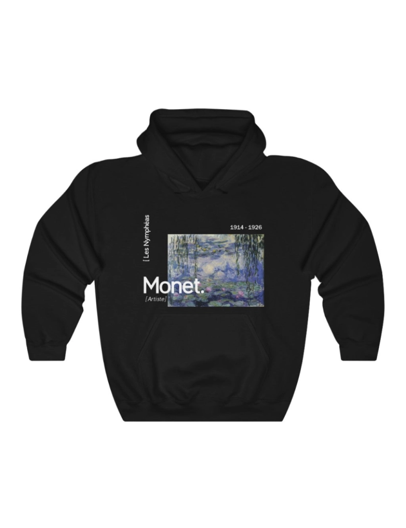 imagem de Claude Monet Hoodie Tribute - Nenúfares CrewneckMoletom com capuz-S1