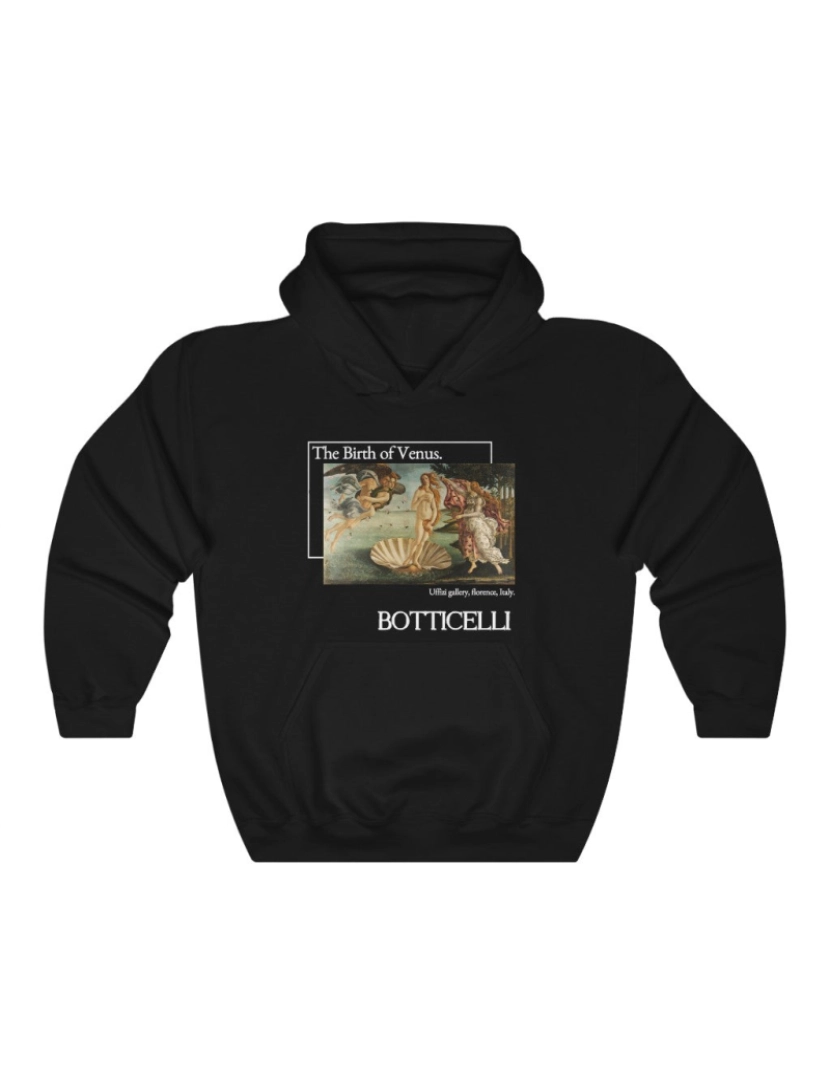 Rockinstone - Moletom com capuz Nascimento de Vênus - Moletom Sandro Botticelli CrewneckHoodie-S