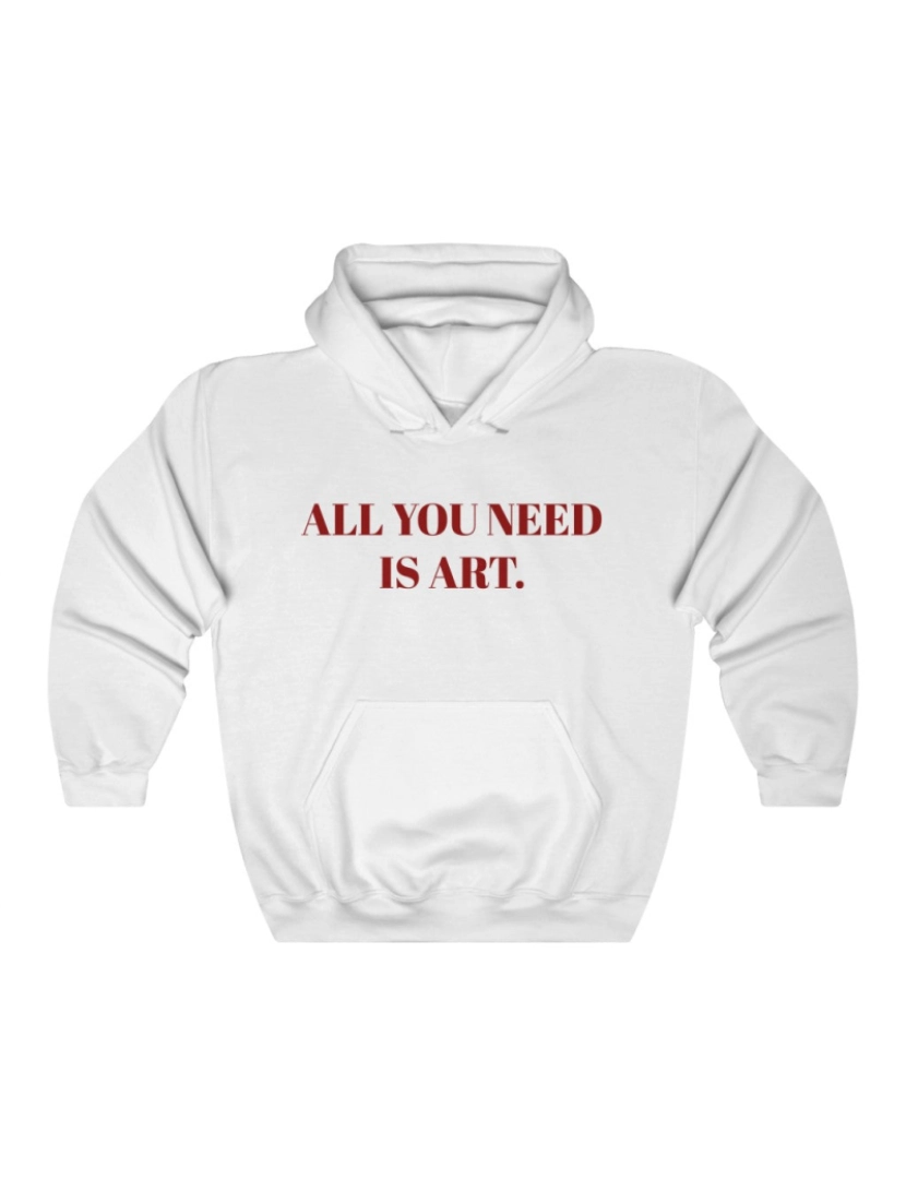 Rockinstone - Art Quote Hoodie CrewneckMoletom com capuz-S