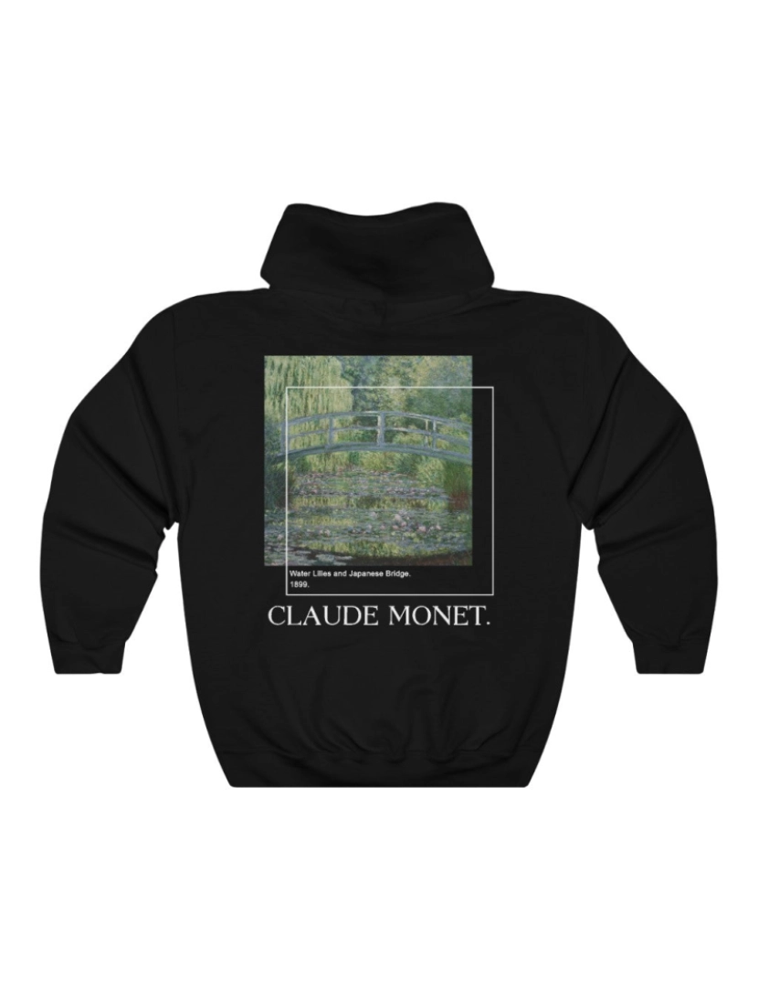 Rockinstone - Moletom com capuz Claude Monet - Nenúfares Backprint CrewneckMoletom com capuz-S