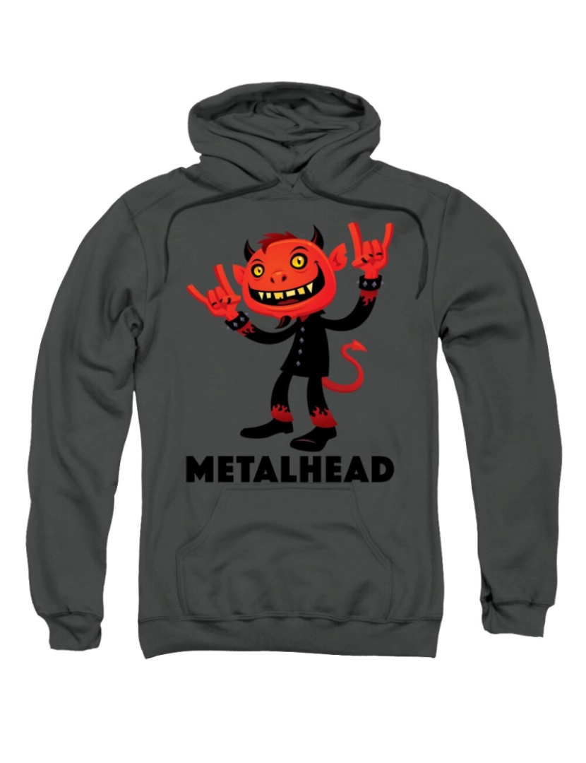 Rockinstone - Moletom Heavy Metal Devil Metalhead CrewneckHoodie-S