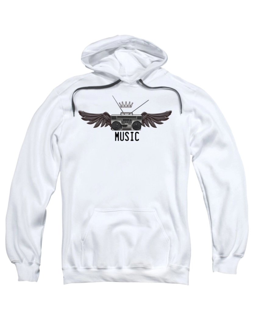 Rockinstone - Moletom Boombox Music CrewneckHoodie-S