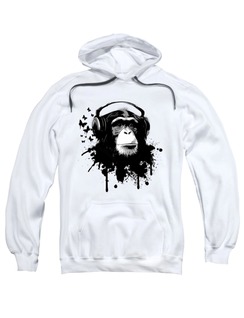 Rockinstone - Moletom Monkey Business CrewneckHoodie-S