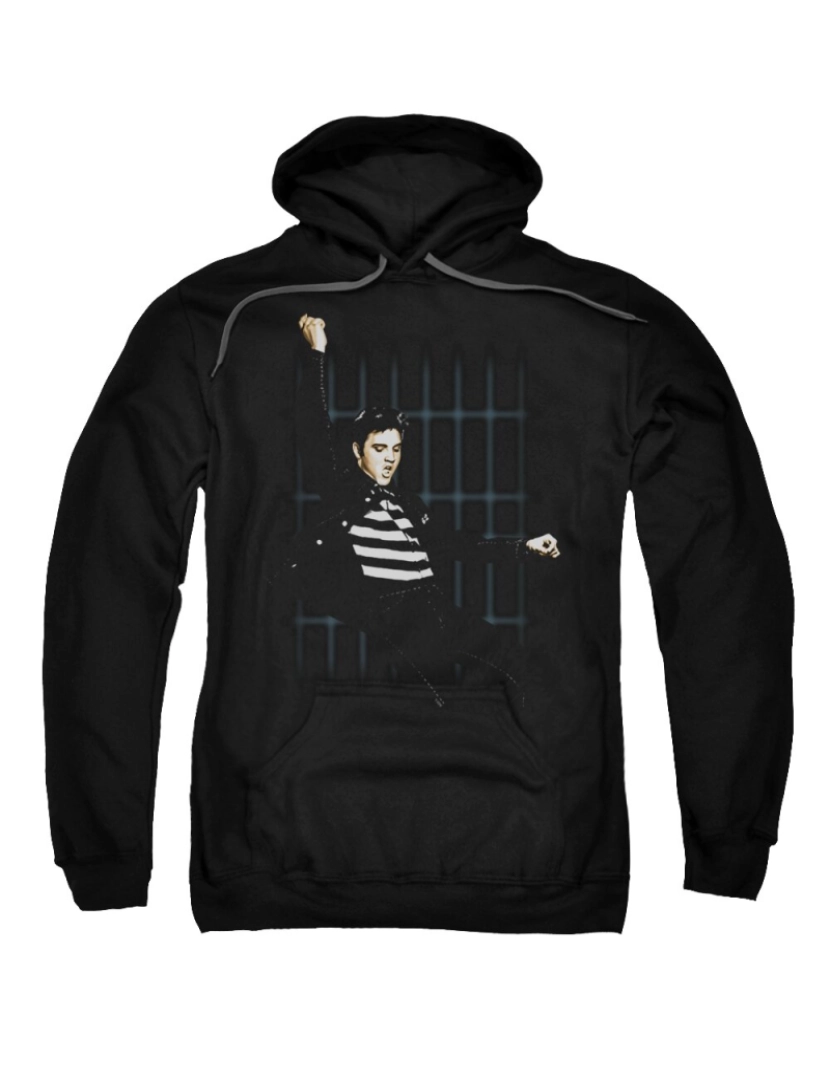 Rockinstone - Moletom Elvis Blue Bars CrewneckHoodie-S