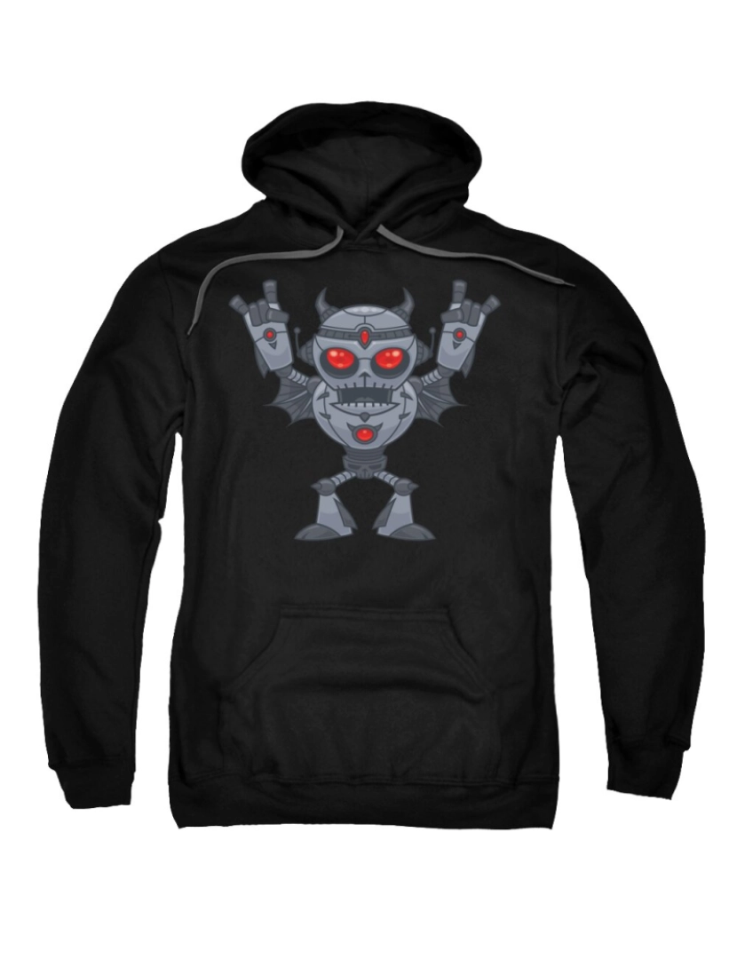 imagem de Metalhead Heavy Metal Robot Devil Moletom CrewneckHoodie-S1