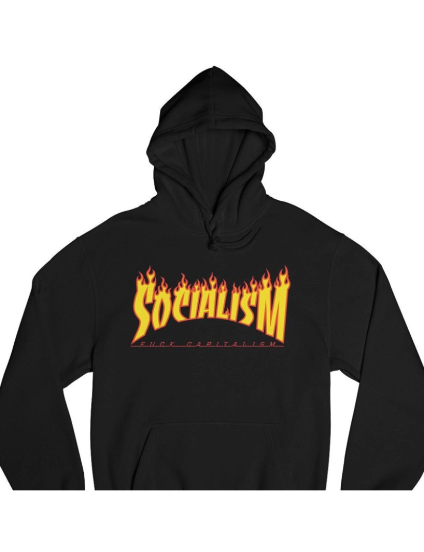 Rockinstone - Moletom com capuz SOCIALISMO, moletom unissex com capuz CrewneckMoletom com capuz-S