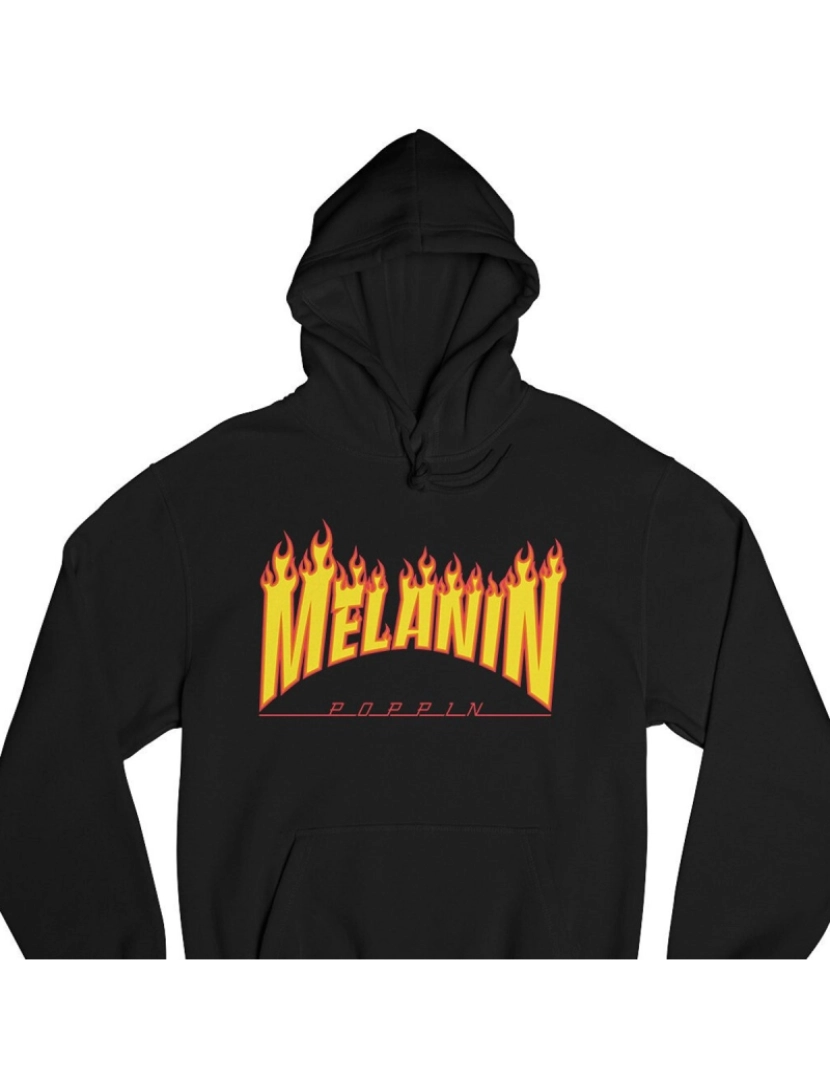 Rockinstone - MELANIN POPPIN Moletom com capuz CrewneckMoletom com capuz-S