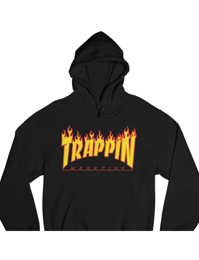 Rockinstone - TRAPPIN MAGAZINE Hoodie CrewneckMoletom com capuz-S