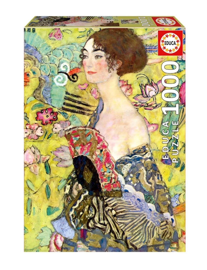 Educa - 1000 DAMA COM LEQUE, GUSTAV KLIMT 19932