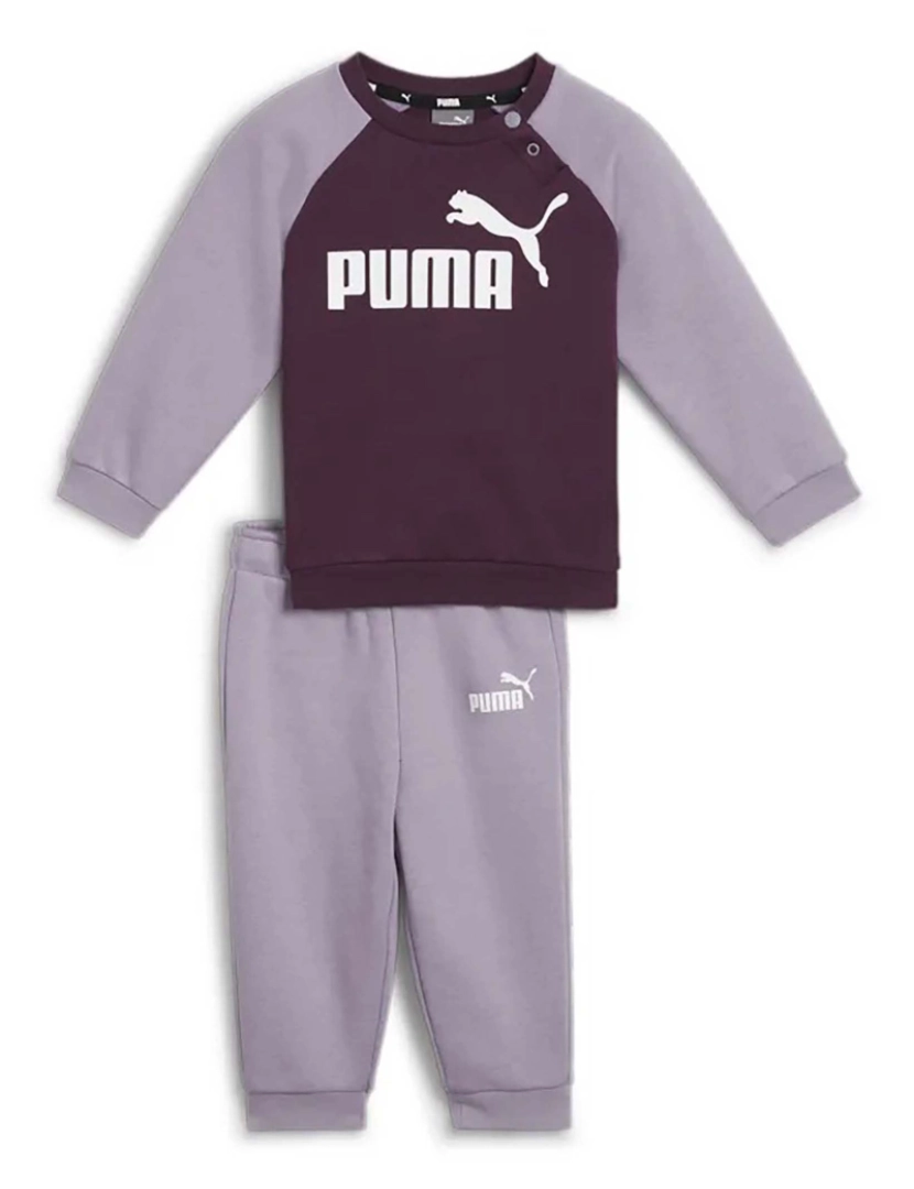 Puma - Puma Minicats Ess Raglan Jogger Treino Flor