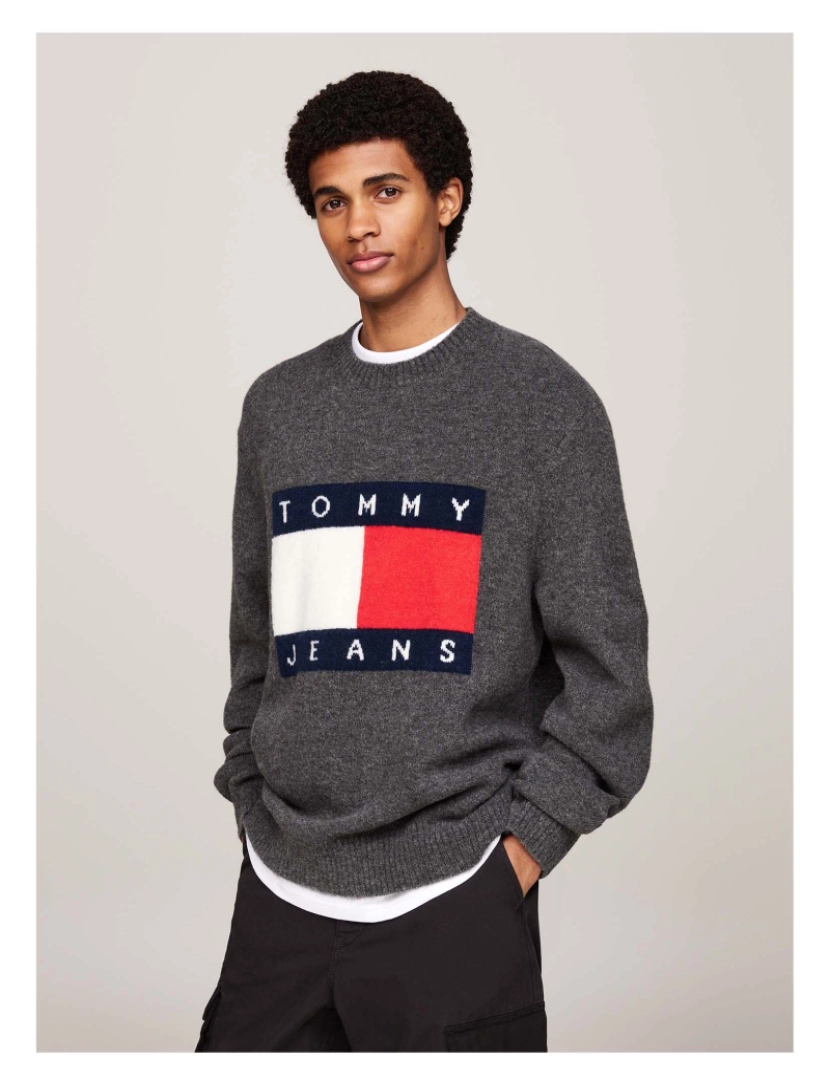 imagem de Suéter Tommy Jeans Tjm Reg Melange Flag2