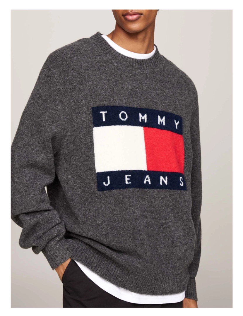 imagem de Suéter Tommy Jeans Tjm Reg Melange Flag4