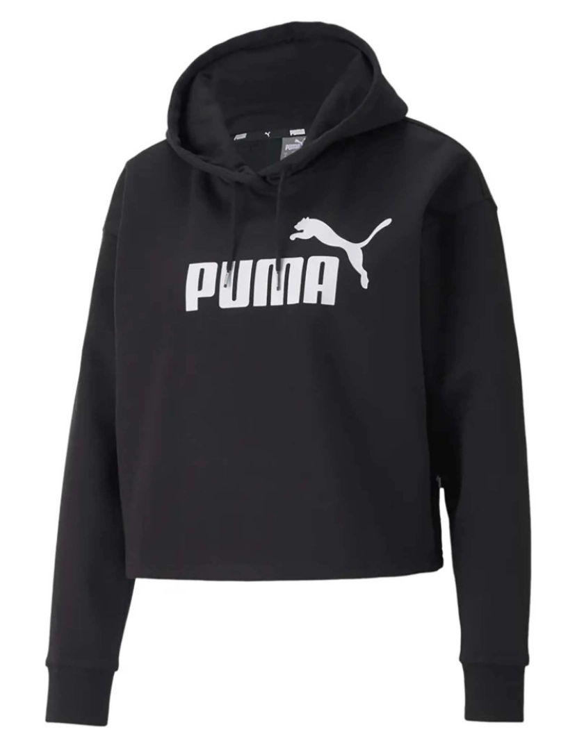 Puma - Puma Ess Cropped Logo Hoodie Fl