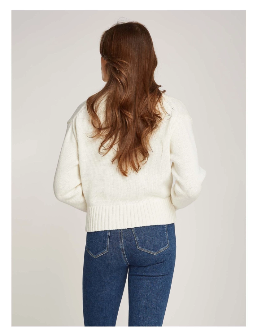 imagem de Ck Jeans Camisola Chenille Monologue Sw4