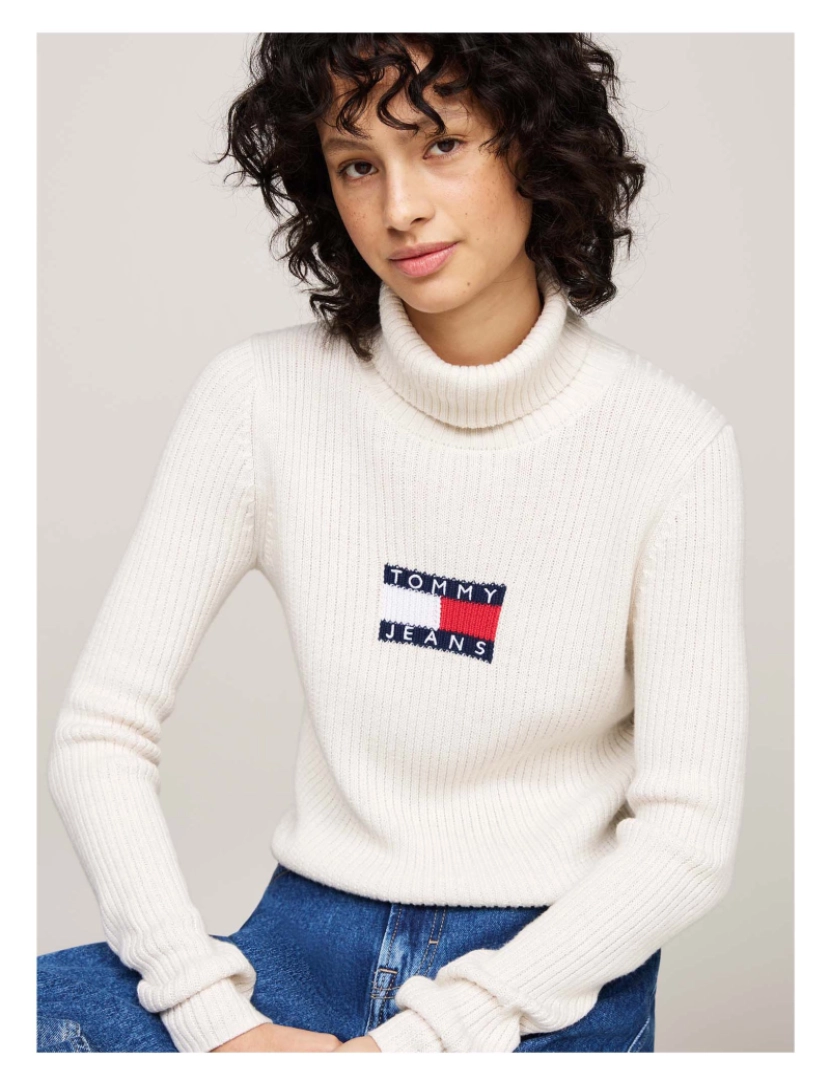 imagem de Tommy Jeans Sweater Tjw Melange Trtlnck4