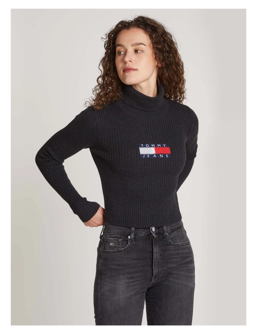 imagem de Tommy Jeans Sweater Tjw Melange Trtlnck3