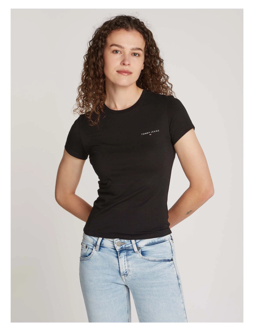 imagem de T-Shirt Tommy Jeans Tjw Slim Linear Tee3