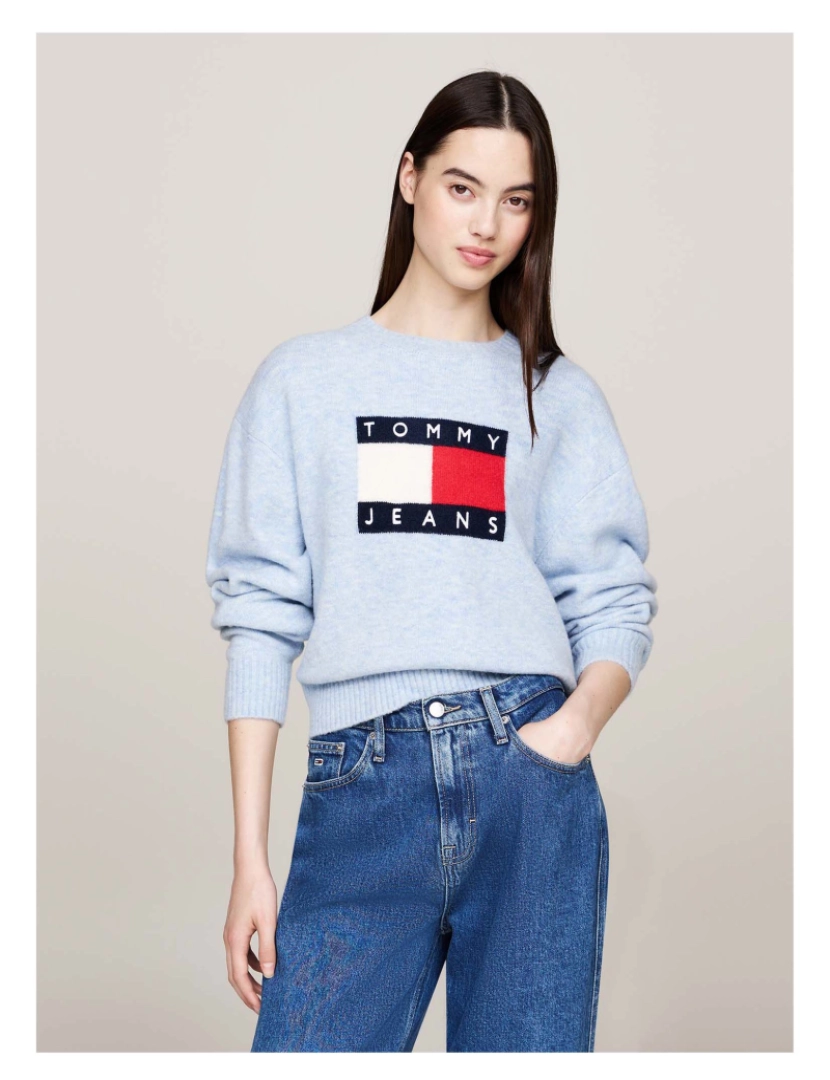 imagem de Tommy Jeans Sweater Tjw Melange Flag Swe2