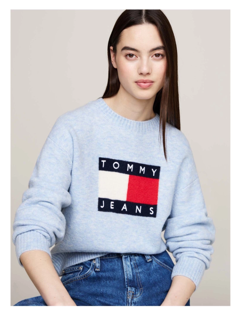 imagem de Tommy Jeans Sweater Tjw Melange Flag Swe4