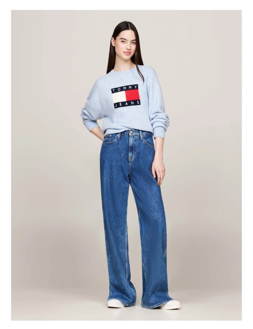 imagem de Tommy Jeans Sweater Tjw Melange Flag Swe5