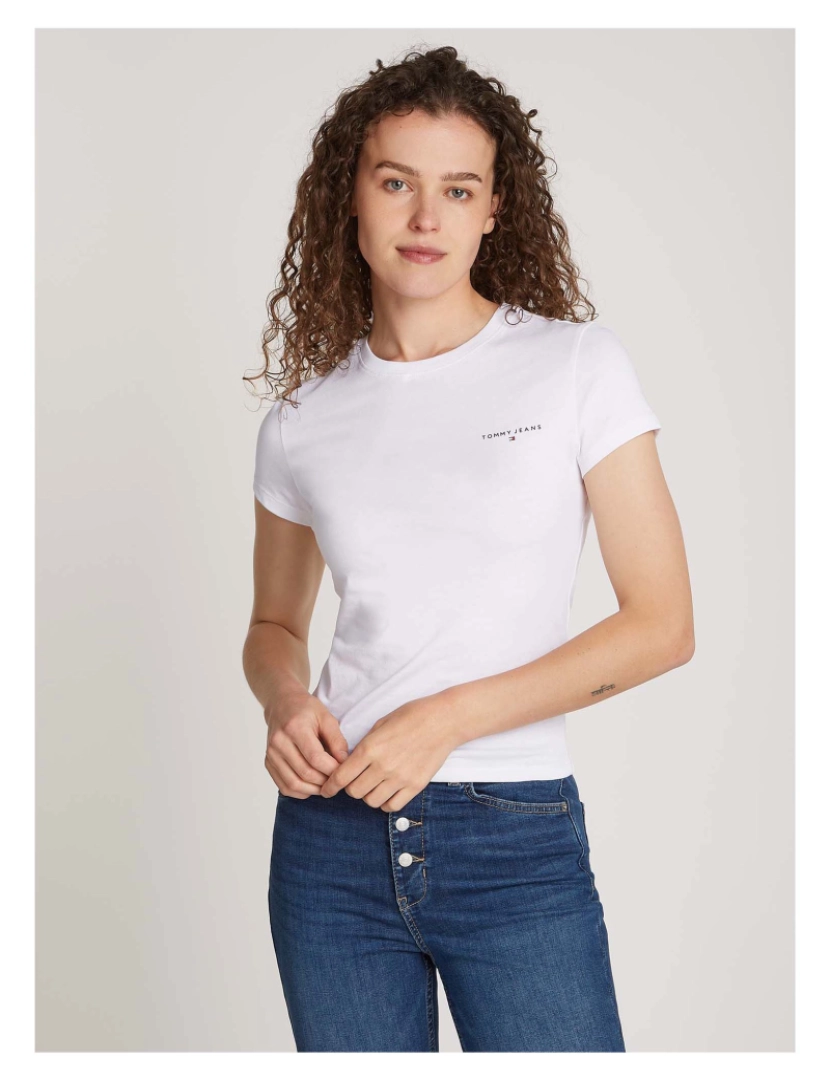 imagem de T-Shirt Tommy Jeans Tjw Slim Linear Tee3