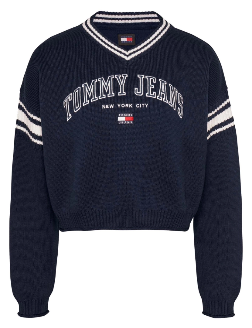 Tommy Jeans - Tommy Jeans Sweater Tjw Crp Varsity V-Ne