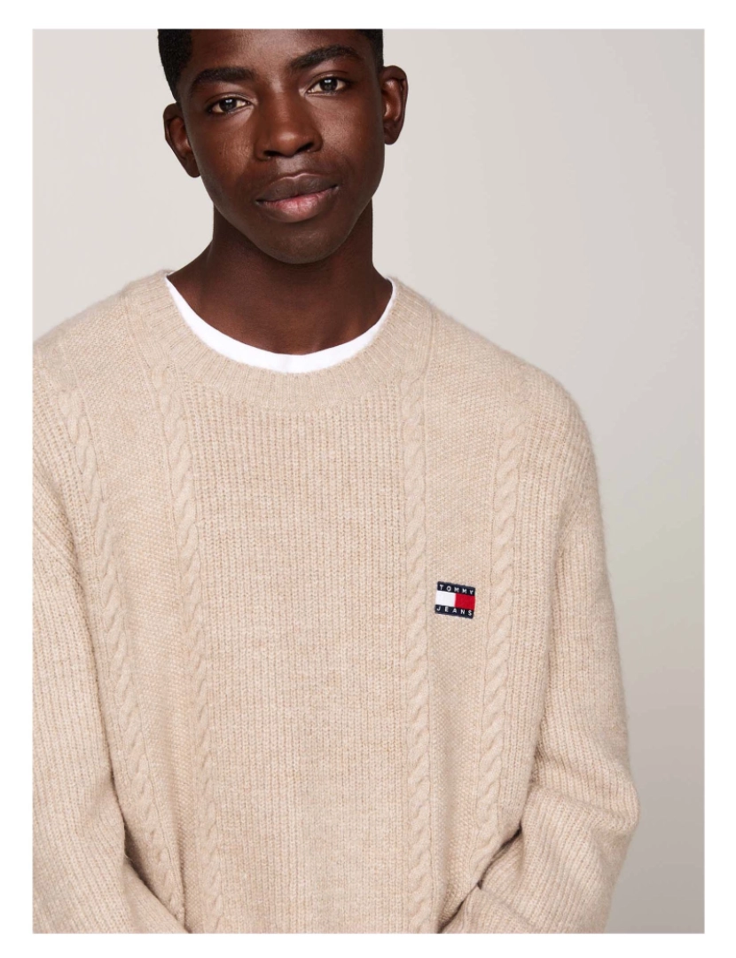 imagem de Suéter Tommy Jeans Tjm Slim Cable Knit4