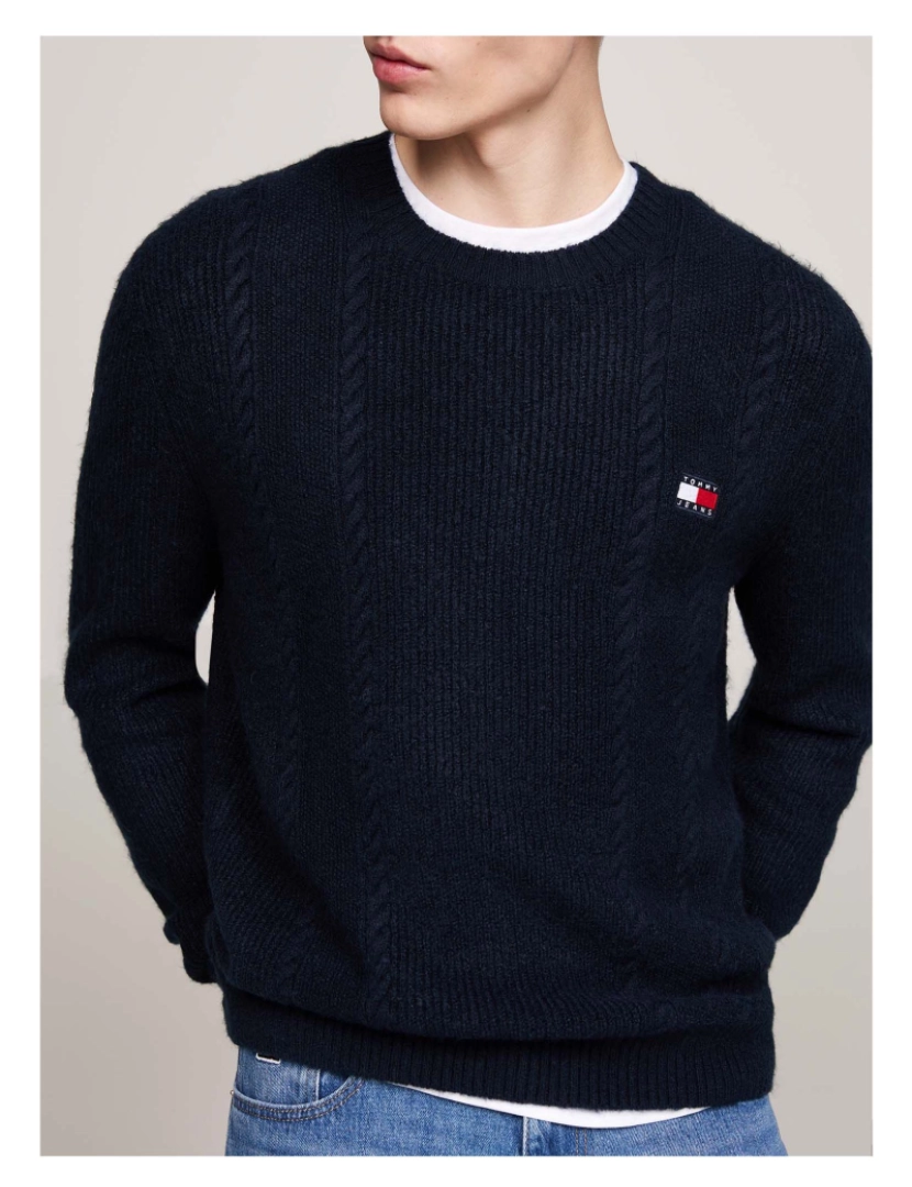 imagem de Suéter Tommy Jeans Tjm Slim Cable Knit4