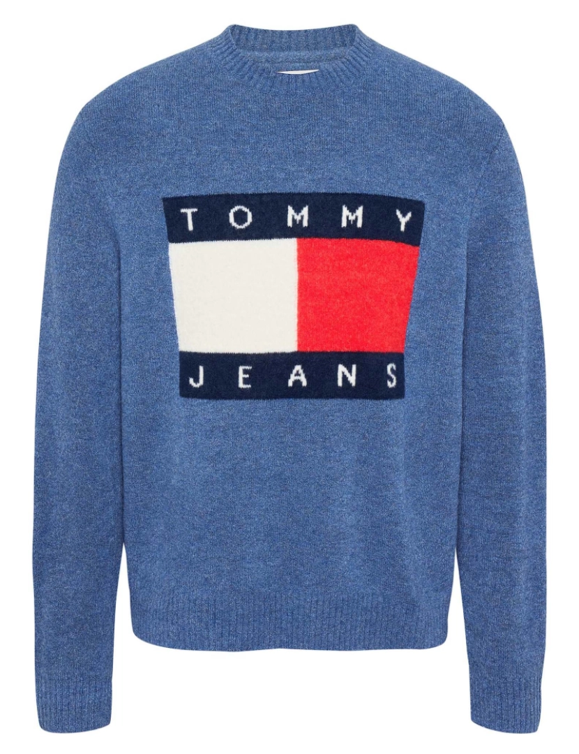 Tommy Jeans - Suéter Tommy Jeans Tjm Reg Melange Flag