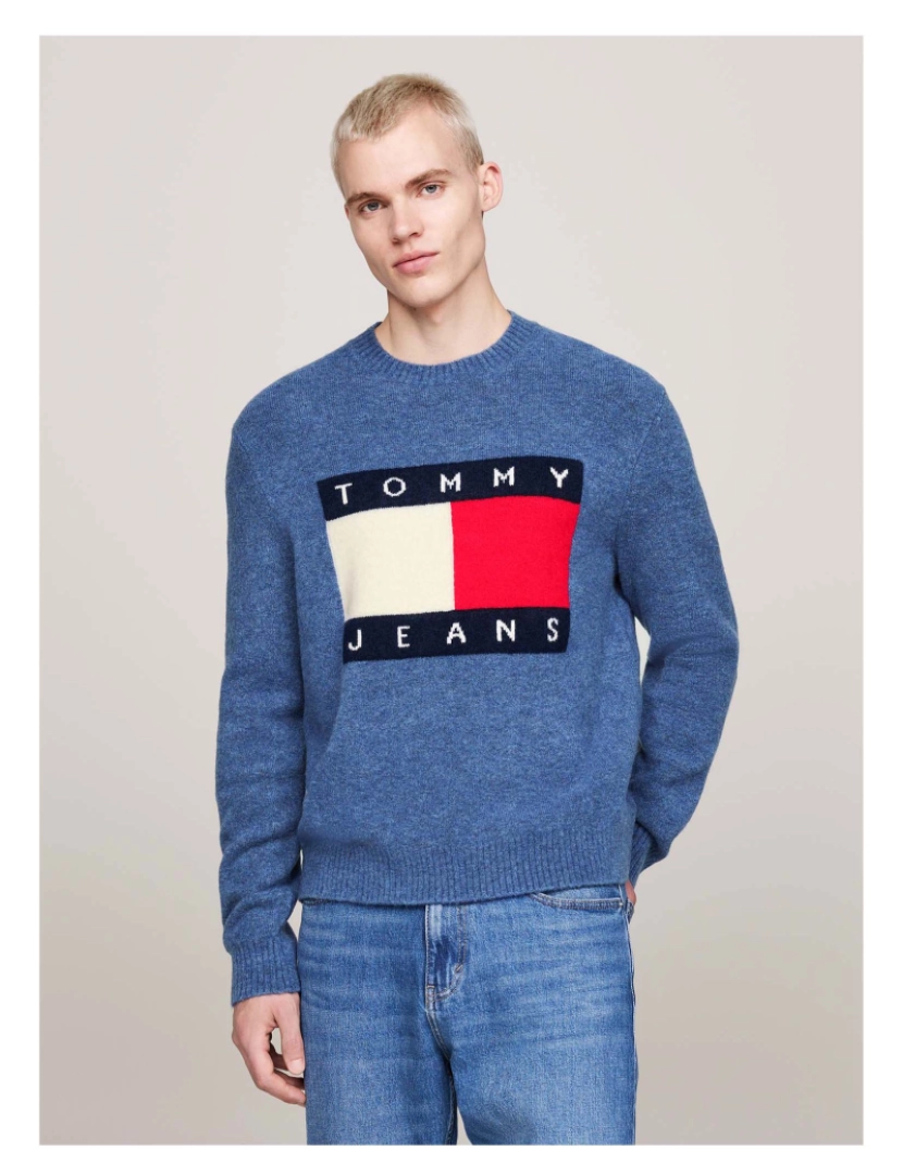 imagem de Suéter Tommy Jeans Tjm Reg Melange Flag2