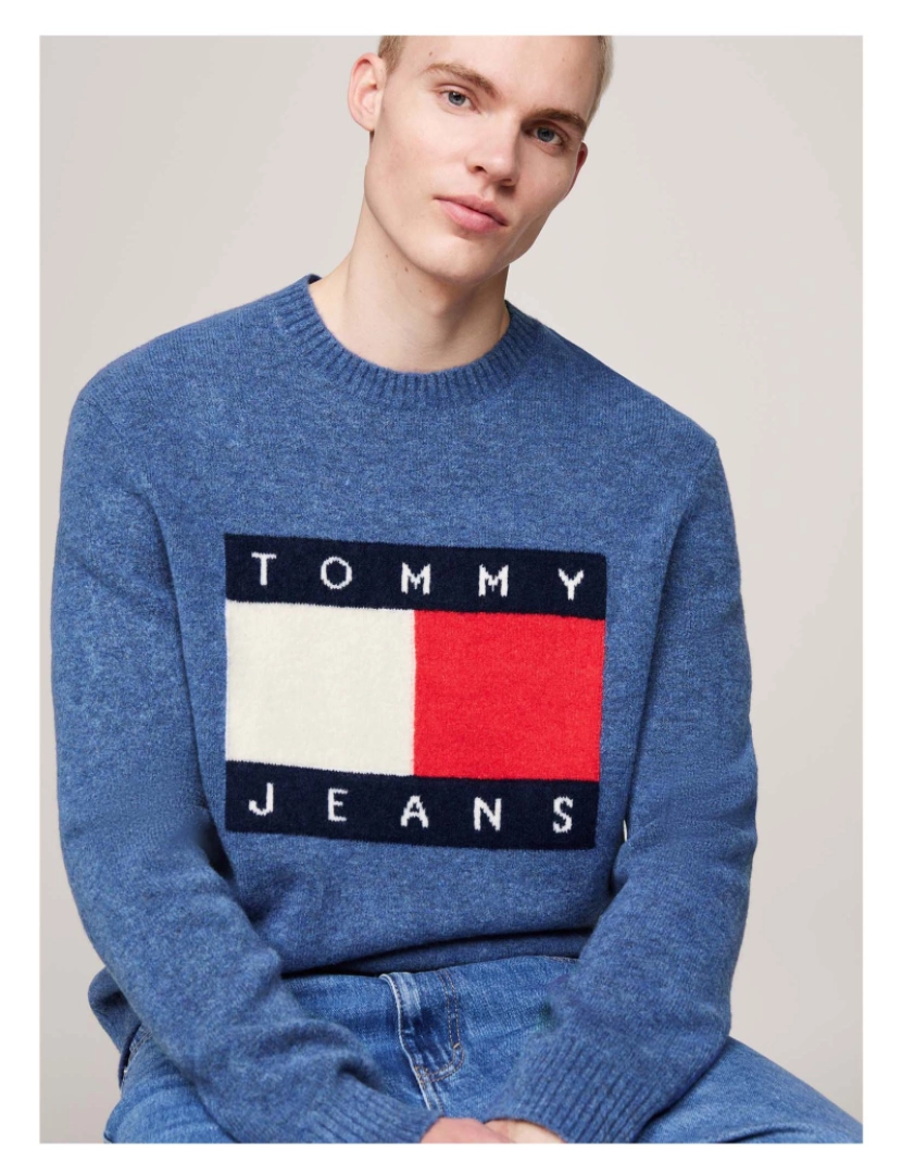 imagem de Suéter Tommy Jeans Tjm Reg Melange Flag4