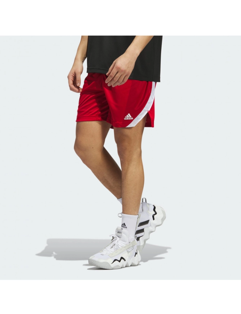 Adidas - Calções de Homem Vermelho e Branco